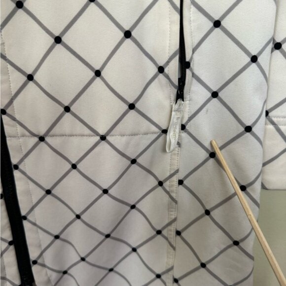 Lululemon RARE Apres Hood Coat Trench Check Jacket Light Water Resistant Zip 6 - Picture 14 of 15